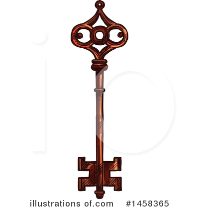 Royalty-Free (RF) Key Clipart Illustration by Vector Tradition SM - Stock Sample #1458365
