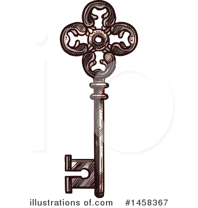Royalty-Free (RF) Key Clipart Illustration by Vector Tradition SM - Stock Sample #1458367