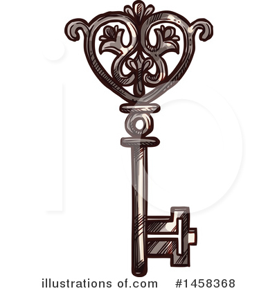 Royalty-Free (RF) Key Clipart Illustration by Vector Tradition SM - Stock Sample #1458368