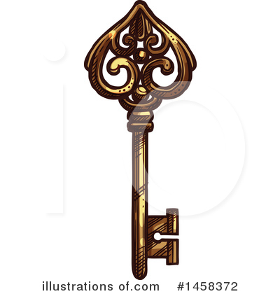 Royalty-Free (RF) Key Clipart Illustration by Vector Tradition SM - Stock Sample #1458372