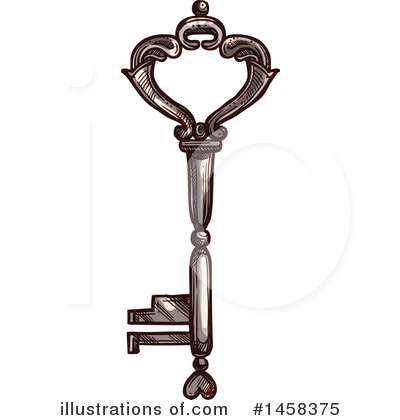 Royalty-Free (RF) Key Clipart Illustration by Vector Tradition SM - Stock Sample #1458375