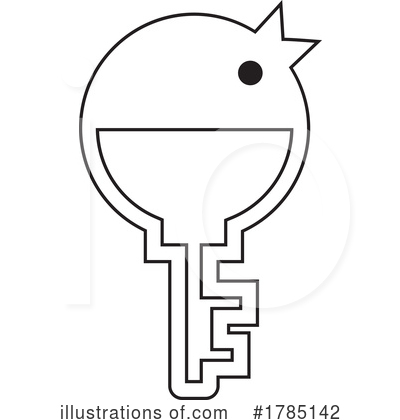 Royalty-Free (RF) Key Clipart Illustration by Lal Perera - Stock Sample #1785142