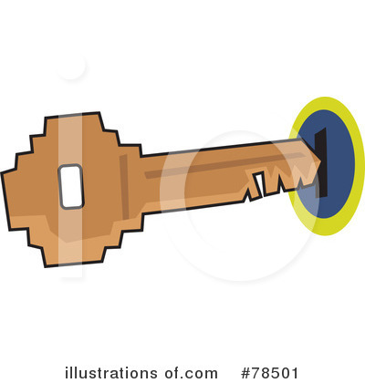 Royalty-Free (RF) Key Clipart Illustration by Prawny - Stock Sample #78501