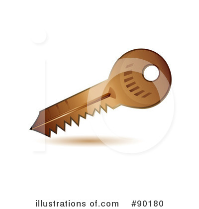 Royalty-Free (RF) Key Clipart Illustration by MilsiArt - Stock Sample #90180
