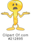 Key Mascot Clipart #212895 by Mascot Junction
