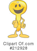 Key Mascot Clipart #212928 by Mascot Junction