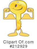 Key Mascot Clipart #212929 by Mascot Junction