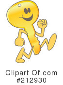 Key Mascot Clipart #212930 by Mascot Junction