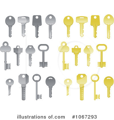 Royalty-Free (RF) Keys Clipart Illustration by Vector Tradition SM - Stock Sample #1067293