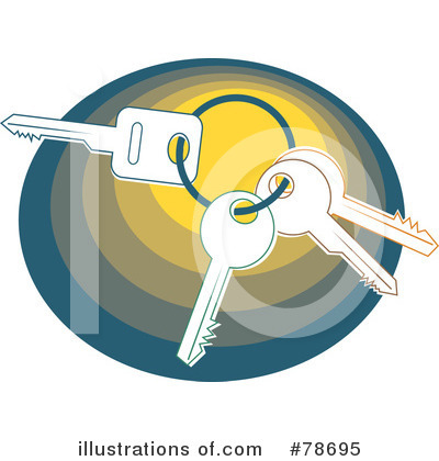 Royalty-Free (RF) Keys Clipart Illustration by Prawny - Stock Sample #78695