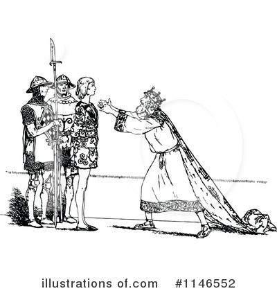 Royalty-Free (RF) King Clipart Illustration by Prawny Vintage - Stock Sample #1146552