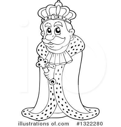 Royalty-Free (RF) King Clipart Illustration by visekart - Stock Sample #1322280