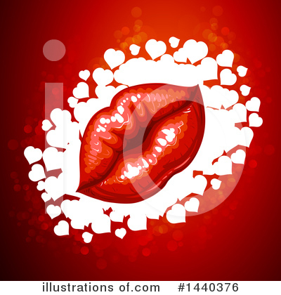 Royalty-Free (RF) Kiss Clipart Illustration by merlinul - Stock Sample #1440376