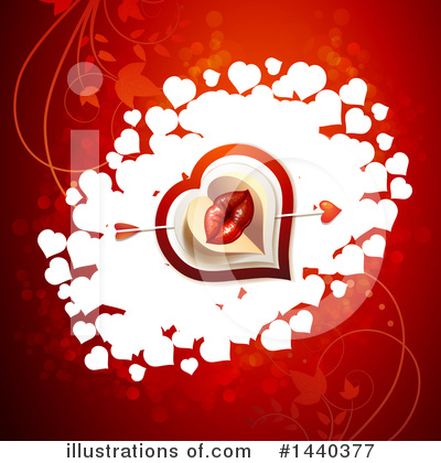 Royalty-Free (RF) Kiss Clipart Illustration by merlinul - Stock Sample #1440377