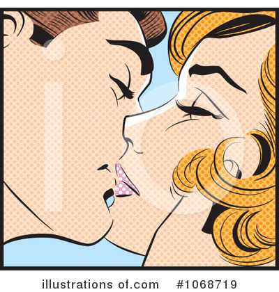 Royalty-Free (RF) Kissing Clipart Illustration by brushingup - Stock Sample #1068719
