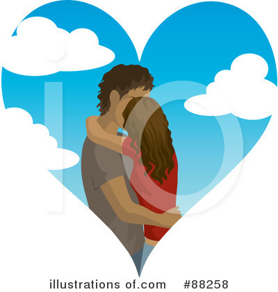 Kissing Couple Clipart #88258 by Rosie Piter