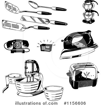 Royalty-Free (RF) Kitchen Clipart Illustration by BestVector - Stock Sample #1156606