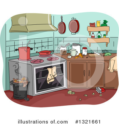 Royalty-Free (RF) Kitchen Clipart Illustration by BNP Design Studio - Stock Sample #1321661