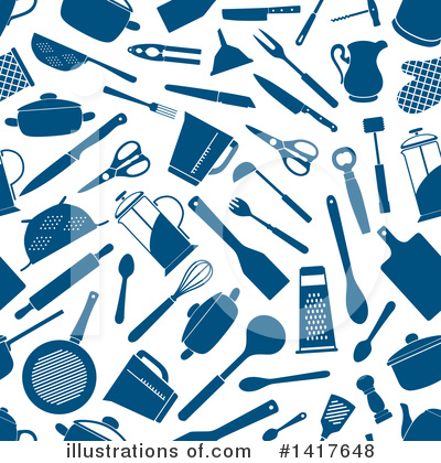 Kitchen Utensils Clipart #1417648 by Vector Tradition SM