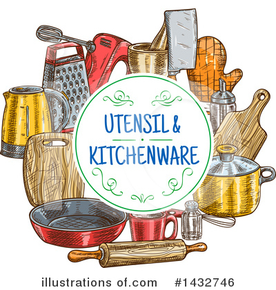 Royalty-Free (RF) Kitchen Clipart Illustration by Vector Tradition SM - Stock Sample #1432746