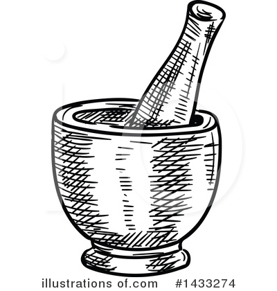 Mortar And Pestle Clipart #1433274 by Vector Tradition SM