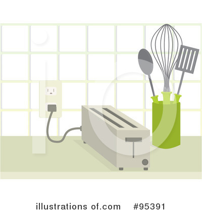Royalty-Free (RF) Kitchen Clipart Illustration by Randomway - Stock Sample #95391