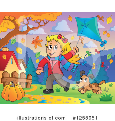 Royalty-Free (RF) Kite Clipart Illustration by visekart - Stock Sample #1255951