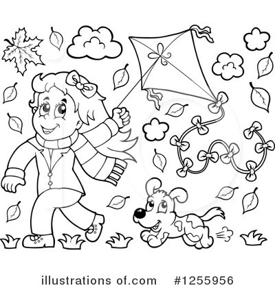 Royalty-Free (RF) Kite Clipart Illustration by visekart - Stock Sample #1255956
