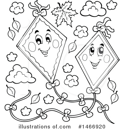 Royalty-Free (RF) Kite Clipart Illustration by visekart - Stock Sample #1466920