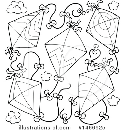 Royalty-Free (RF) Kite Clipart Illustration by visekart - Stock Sample #1466925