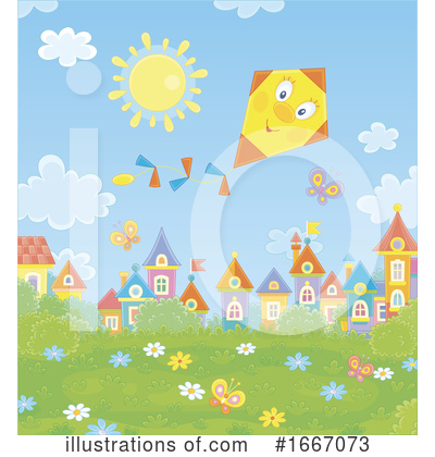 Royalty-Free (RF) Kite Clipart Illustration by Alex Bannykh - Stock Sample #1667073
