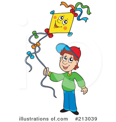 Royalty-Free (RF) Kite Clipart Illustration by visekart - Stock Sample #213039