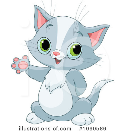 Royalty-Free (RF) Kitten Clipart Illustration by Pushkin - Stock Sample #1060586