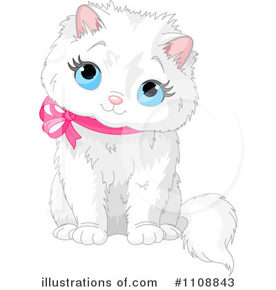 Royalty-Free (RF) Kitten Clipart Illustration by Pushkin - Stock Sample #1108843
