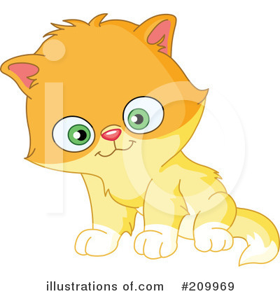 Royalty-Free (RF) Kitten Clipart Illustration by yayayoyo - Stock Sample #209969