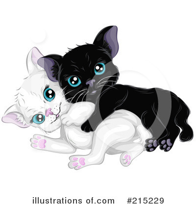 Royalty-Free (RF) Kitten Clipart Illustration by BNP Design Studio - Stock Sample #215229
