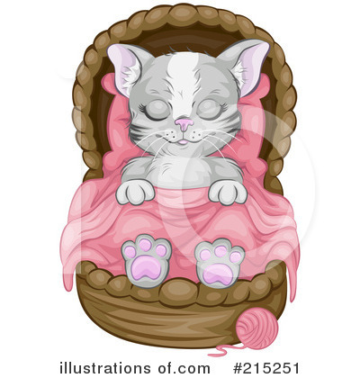 Royalty-Free (RF) Kitten Clipart Illustration by BNP Design Studio - Stock Sample #215251