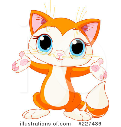 Royalty-Free (RF) Kitten Clipart Illustration by Pushkin - Stock Sample #227436