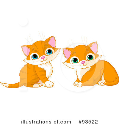 Royalty-Free (RF) Kitten Clipart Illustration by Pushkin - Stock Sample #93522