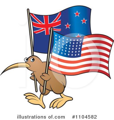 New Zealand Clipart #1104582 by Lal Perera
