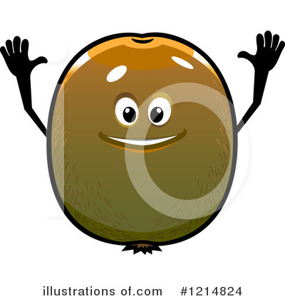 Royalty-Free (RF) Kiwi Fruit Clipart Illustration by Vector Tradition SM - Stock Sample #1214824
