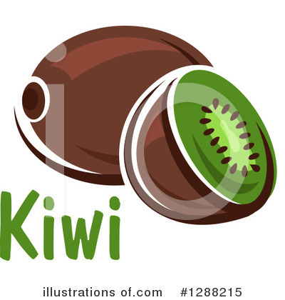 Royalty-Free (RF) Kiwi Fruit Clipart Illustration by Vector Tradition SM - Stock Sample #1288215