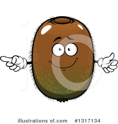 Royalty-Free (RF) Kiwi Fruit Clipart Illustration by Vector Tradition SM - Stock Sample #1317134