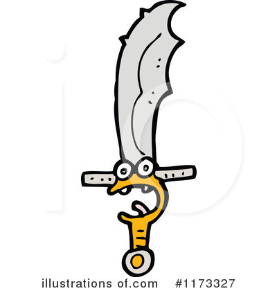 Royalty-Free (RF) Knife Clipart Illustration by lineartestpilot - Stock Sample #1173327