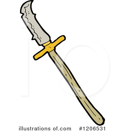 Royalty-Free (RF) Knife Clipart Illustration by lineartestpilot - Stock Sample #1206531