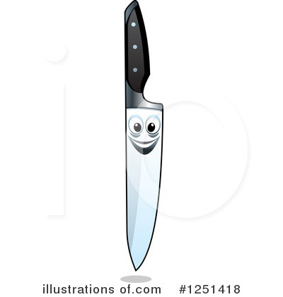 Royalty-Free (RF) Knife Clipart Illustration by Vector Tradition SM - Stock Sample #1251418