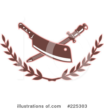 Royalty-Free (RF) Knife Clipart Illustration by patrimonio - Stock Sample #225303