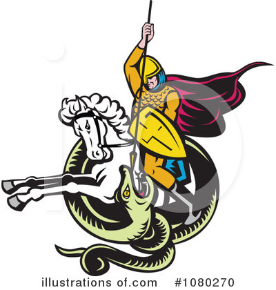 Royalty-Free (RF) Knight Clipart Illustration by patrimonio - Stock Sample #1080270