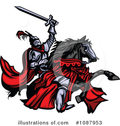 Knight Clipart #1087953 by Chromaco