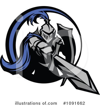 Royalty-Free (RF) Knight Clipart Illustration by Chromaco - Stock Sample #1091662
